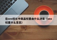 在seo优化中商品权重由什么决定（seo权重什么意思）