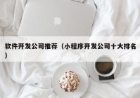 软件开发公司推荐（小程序开发公司十大排名）