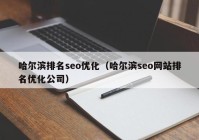 哈尔滨排名seo优化（哈尔滨seo网站排名优化公司）